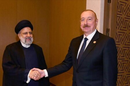 دیدار روسای جمهور ایران و آذربایجان در تاشکند