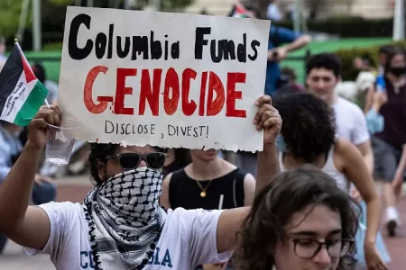 تظاهرات دانشجویان حامی فلسطین در آمریکا و فرانسه؛ فعالان در کلمبیا یک ترم تعلیق شدند